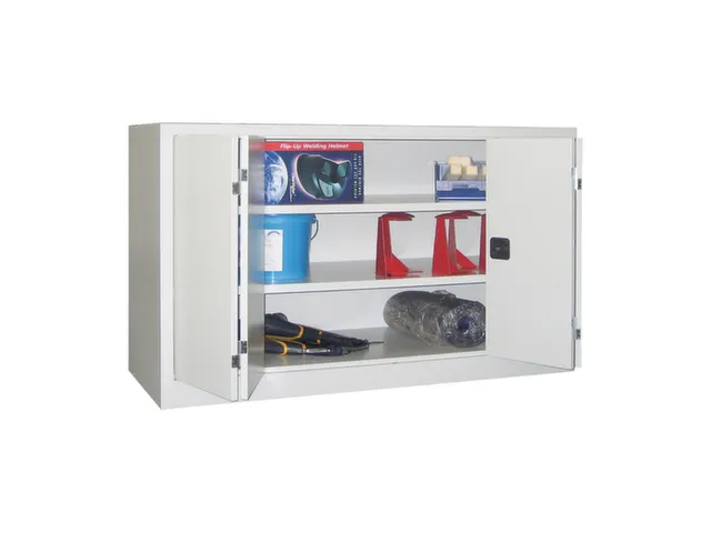 Ruime Vouwdeurkast 1000x1500x500mm 2legborden Ral7035 Front Ral7035