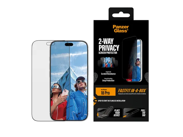 PanzerGlass 2-Way Privacy Screen Protector iPhone 2026 Pro | Ultra-