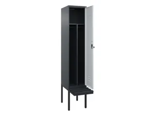 locker voor scheiding van kleding,HxBxD 2120x400x815mm,1vak - 2