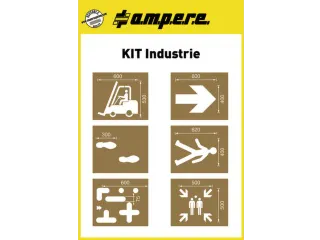 Sjablonenset,Industriesymbolen,V. Vloermarkeerapparaat,Speciaal Karton - 2