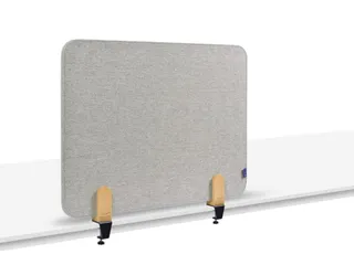 Elements Bureauscherm akoestisch 60x120cm Grijs klemmen - 1