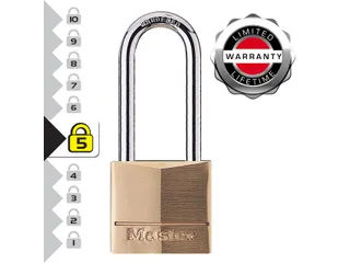 Hangslot MasterLock 140EURDLH beugel 51mm messing 40mm - 3