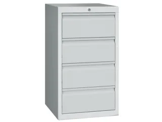 Ladenkast 900x500x500mm 4 Laden Uitschuifbaar Glijgeleiding Ral7035 - 1