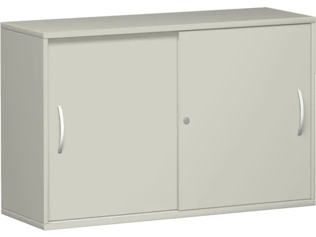 Schuifdeurkast 770x1200x430mm Romp Lichtgrijs Decor Front Lichtgrijs