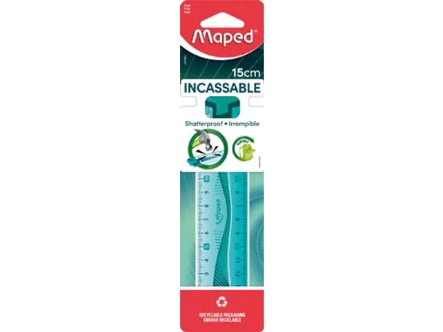 Règle Flex incassable Double graduation 15cm