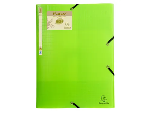 Elastomap 3 kleppen polypropyleen 7/10de Forever PP - A4-Geassorteerd