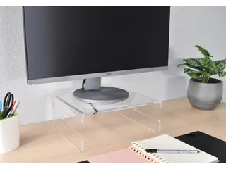 Monitorstandaard Transparant Acryl 120mm - 3