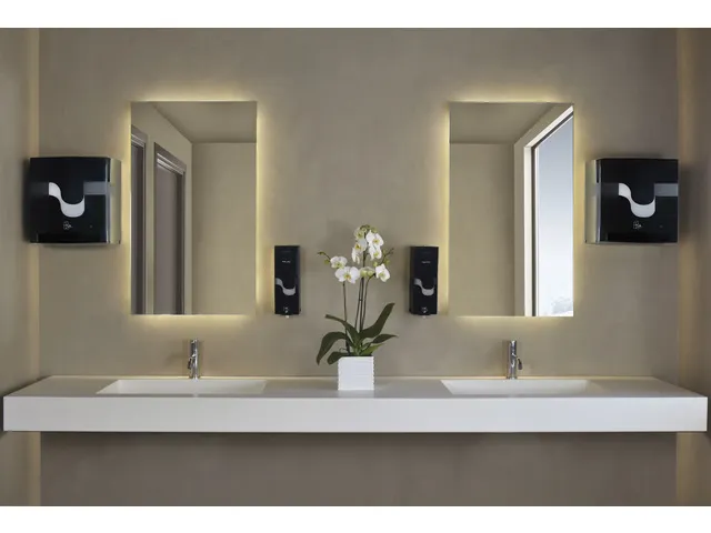 Handdoekautomaat Celtex Megamini E-Control zwart automatisch