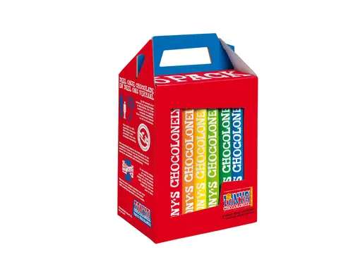 Chocolade Tony's Chocolonely Rainbowpack Classic 6 repen à 180gr