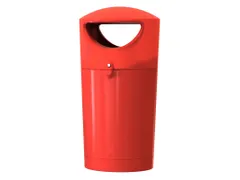 Afvalbak Metro Hooded 100 Liter Rood