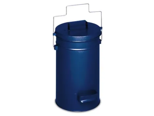 veiligheidsafvalbakken,25l,HxØ 500x270mm,romp staal RAL5010