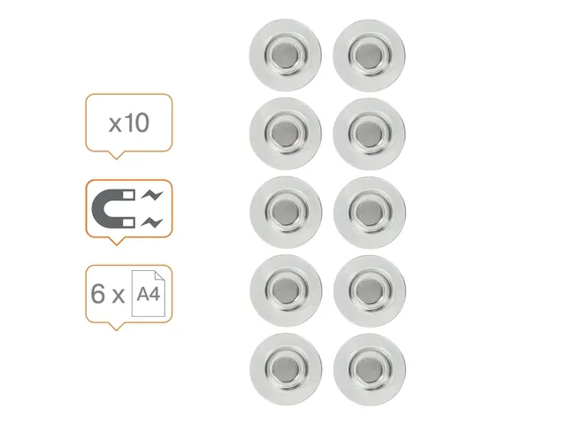 Glasbordmagneet Nobo extra sterk 32mm 10 stuks
