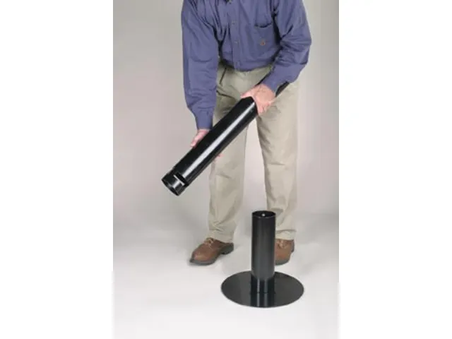 Rubbermaid peukenzuil Smokers' Pole 10,2x107,9cm zwart