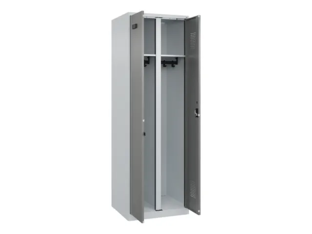 locker voor scheiding van kleding,HxBxD 1850x600x500mm,2vak