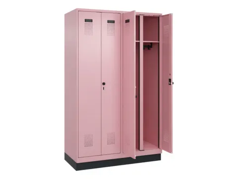 locker voor scheiding van kleding,HxBxD 1950x1200x500mm,4vak