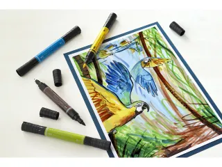 Tekenstift Faber-Castell Pitt Artist Pen duo marker etui a 5 stuks - 13