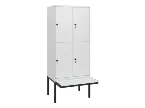 Dubbeldekse dekenkist,HxBxD 1950x800x815mm,2x2vak.,vak B 400mm