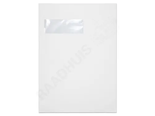 Envelop Raadhuis 220x312 Ea4 Venster Links Akte Speedy Grip Wit 120gr