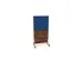 scheidingswand,HxB 1545x800mm,NP-tiepolo nut,BN6016-blauw