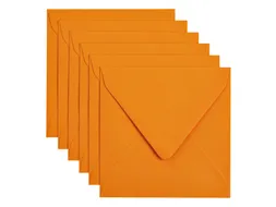 Envelop Papicolor 140x140mm Oranje Gegomd