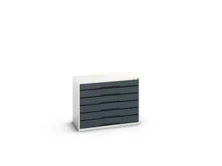ladekast HxBxD 800x1050x550mm 6laden romp RAL7035 front RAL7016 - 2