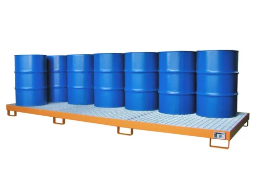 opvangbak,v. 12x200l vat,opvangvol. 335l,HxBxD 200x1300x3880mm