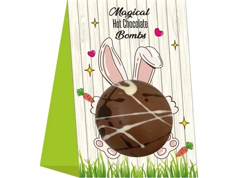 Choc & Presents Chocobomb met minispekjes 45 gram Hot chocolat