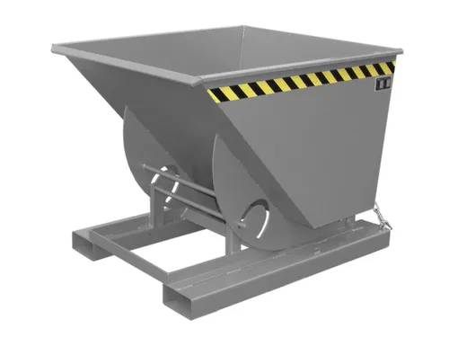 kiepbak,HxLxB 1070x1420x1190mm,0,75m³,draagverm. 1000kg,RAL7005