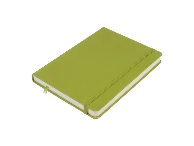 Schetsboek Kangaro A5 lime green PU HC 80 vel 140gr roomwit met elasti