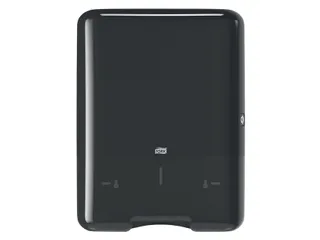 Tork 553008 H3 C-vouw en Z-vouw Handdoek Dispenser Elevation Zwart - 1
