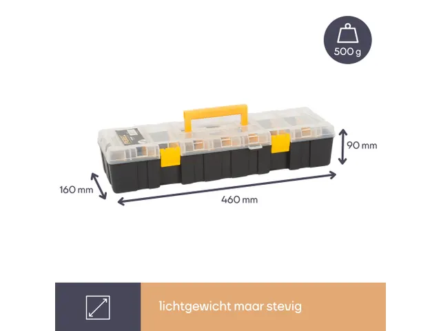 Plastic Opbergdoos 460x160x90mm 6 Liter