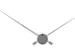 Horloge murale NeXtime Hands Ø85cm aluminium/argent