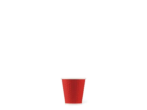 Beker porselein Les Artistes Paris 180ml met siliconen grip Rood