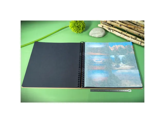 Album photos à spirales 60 pages noires - Format 32x32cm - ETERNECO -