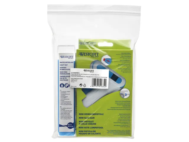 Lijmpistoolset met lijmstiften en knutselmat