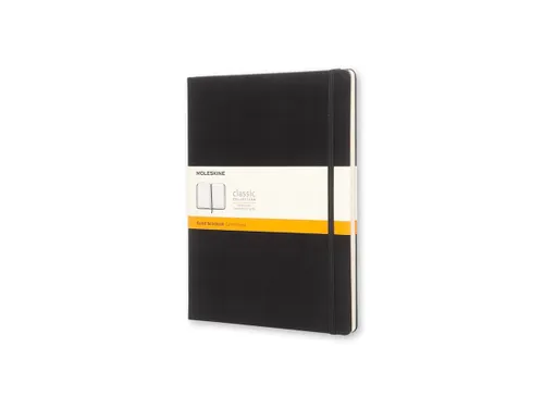 Notitieboek Moleskine XL 190x250mm lijn hard cover zwart