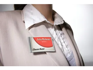 Badge Durable 8542 classic met magneet 34x74mm zilvergrijs - 3