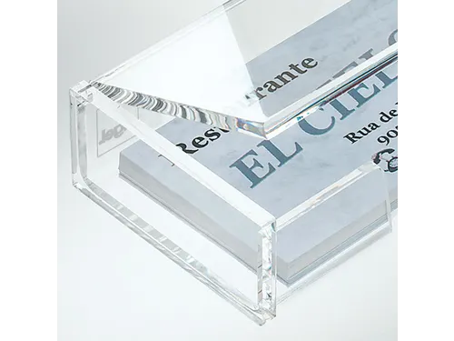 Visitekaartbox Sigel VA112 voor 80 kaarten 90x58mm acryl glashelder