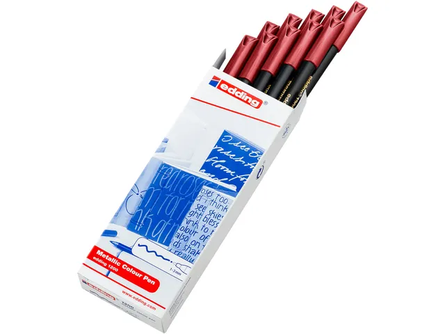 Fineliner edding 1200 metallic rood 1.0mm