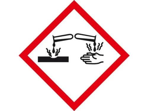Gevarensymbool Bijtend Lxb 25X25Mm Vel