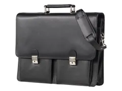 Aktetas Alassio Veneto Zwart Leder 15 inch laptop