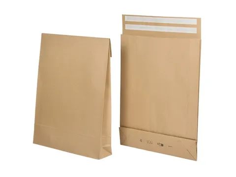 E-Commerce envelop IEZZY 400x500x100+100mm retoursluiting bruin 100st