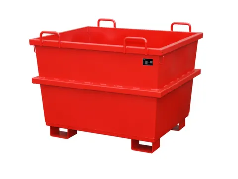 Universele Stortgoedbak Rood Heftruck Kraantraverse 955x1040x1200mm