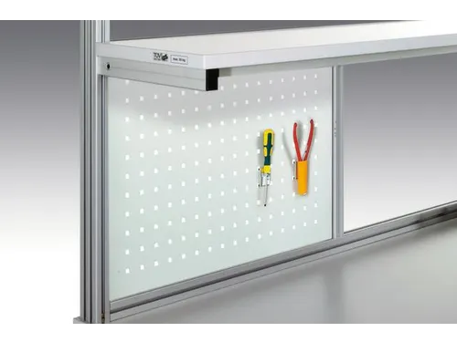 geperforeerde plaat,v. montagetafel,HxB 500x670mm,staal