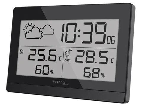 Weerstation Technoline WS 9252 140x100x47mm zwart met 1 buitensensor 5