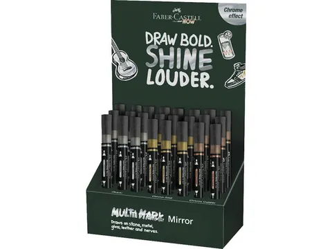 Chrome marker Faber-Castell Multimark Displayr met 24 stuks. Kleur 9 x
