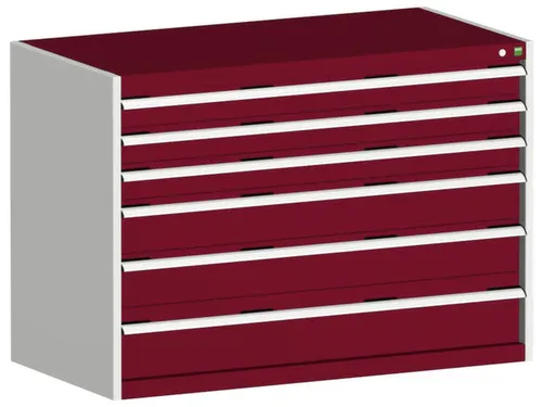 ladekast 900x1300x650mm 6laden zware lasten RAL7035 front RAL3004