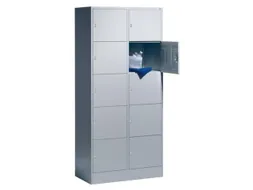 lockerkast,HxBxD 1950x900x480mm,2x5vakken,romp RAL7016,front RAL7016