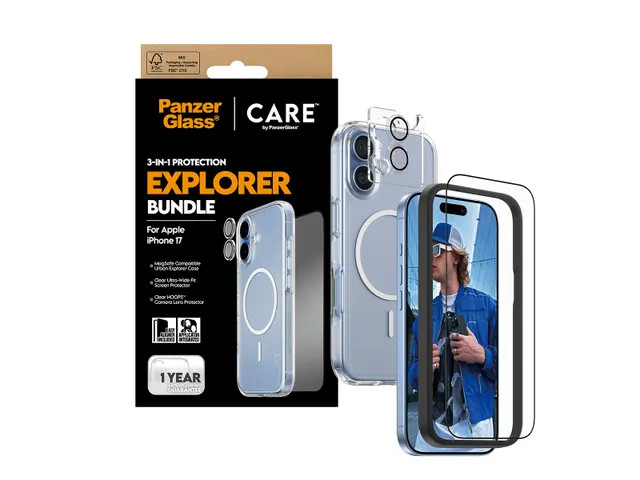 PanzerGlass | CARE by 3-in-1 Flagship Explorer Bundle iPhone 17,