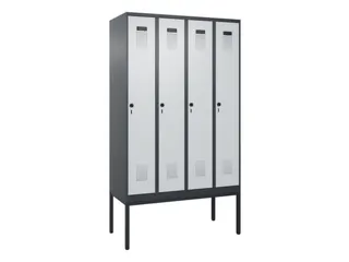 locker voor scheiding van kleding,HxBxD 2120x1200x500mm,4vak - 2
